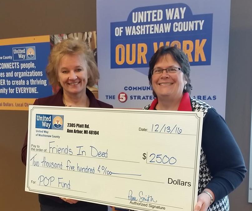 Thank You United Way of Washtenaw County!