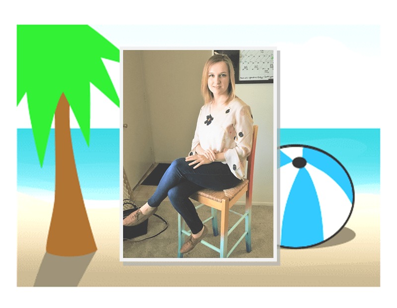 Chair Artist: Madison Harmon and a Day at the Beach